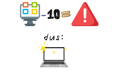 Windows 10 niet meer veilig